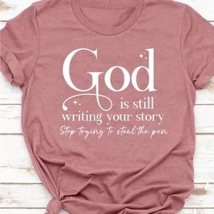 Casual God is writing your story Tee